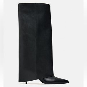 Zara heeled gaitor boot